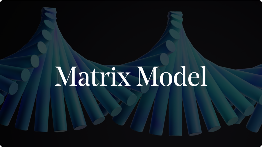 Matrix model to structure a marketing department